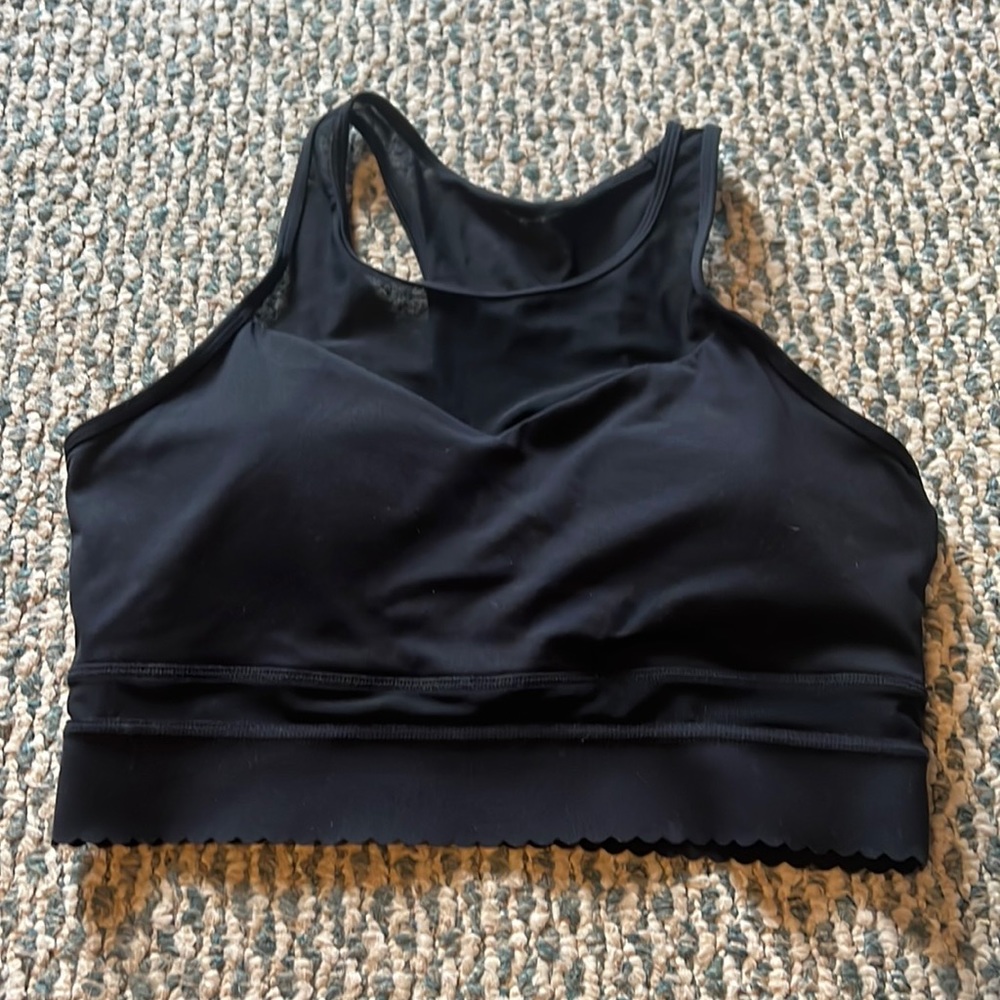 Zyia black star mesh bra. Size L.